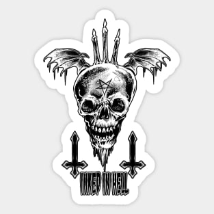 Flying Skull Sticker